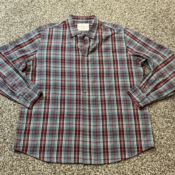 Original Weatherproof Vintage Plaid Button Down Shirt - Picture 1 of 8